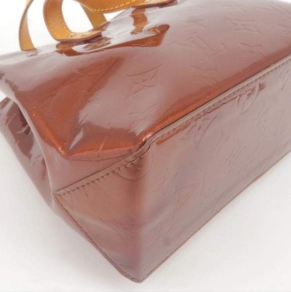 Louis Vuitton Vintage Monogram Vernis Reade PM Tote Bronze Brown M91146 MI1001 A - Picture 6 of 13